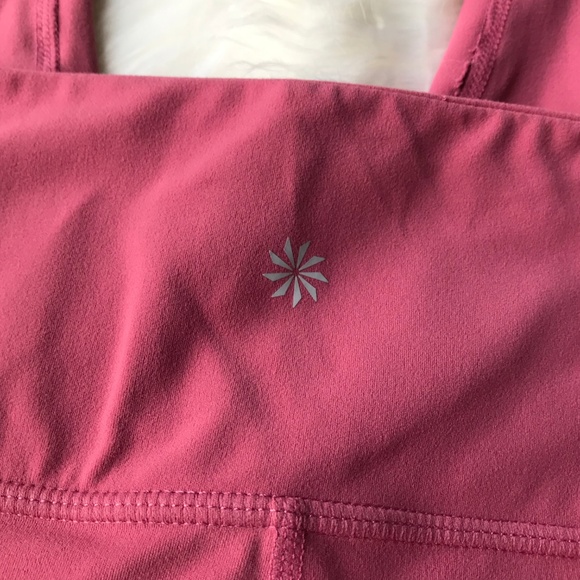 NWOT Athleta Pink Elation Capri Leggings - Picture 5 of 6